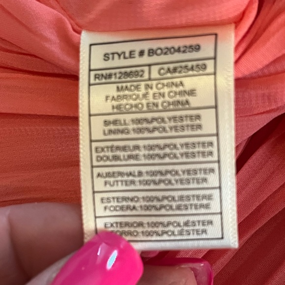 New! Steve Madden Solange Ruched Peplum Camisole Peach Romance True to Size - Picture 5 of 15